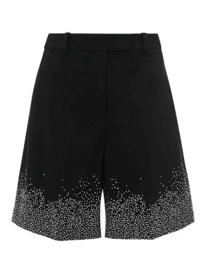 J.W. ANDERSON: Trousers Shorts - Crystal-embellished tailored shorts