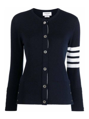 THOM BROWNE: Cardigans - Cardigan - Dunkelblau