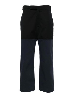 THOM BROWNE: pantaloni casual - Pantaloni combo a gamba dritta destrutturati