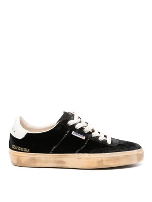GOLDEN GOOSE: sneakers - Sneaker in velluto con stella soul