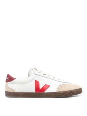VEJA: trainers - Leather Volley sneaker