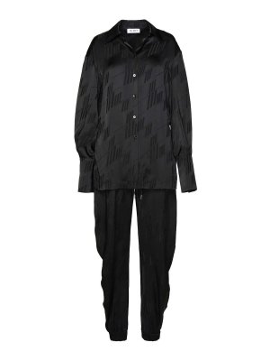 The Attico: Combinaison-pantalons - Combinaison - Noir