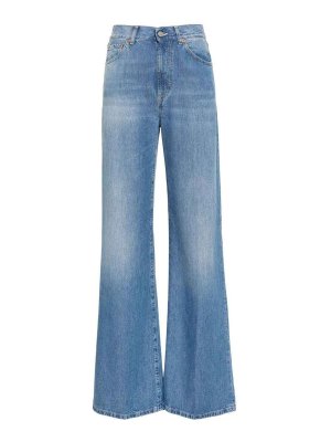 デニム・ジーパン VERSACE Flared jeans Blue 10141031A10023 Versace Flared Jeans - Blue - Women | 10141031A100231D030