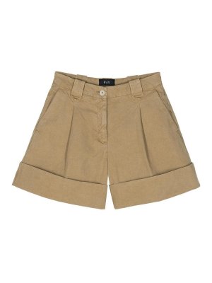 FAY: pantaloni shorts - Khaki shorts
