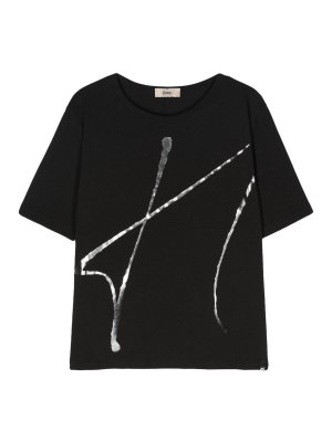 HERNO: T-shirts - T-Shirt - Schwarz