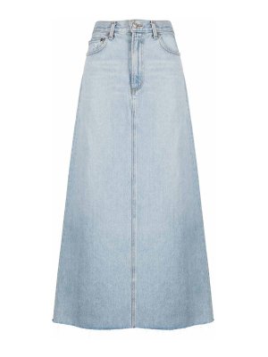 AGOLDE: Long skirts - Long denim skirt