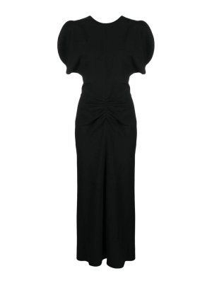 VICTORIA BECKHAM: ニーレングスドレス - 膝丈ドレス - 黒