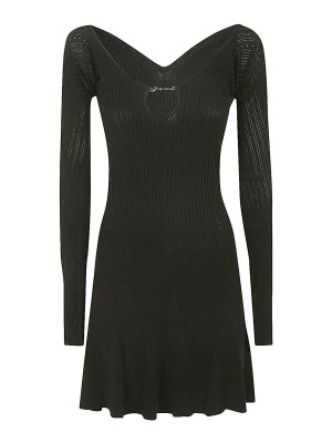 Pinko Blazer styled dress with lace border - Black