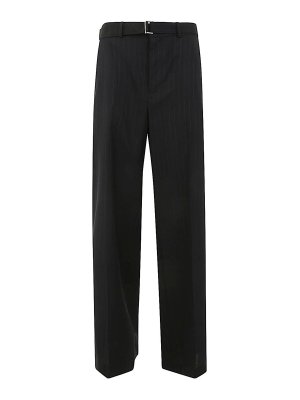 Sacai: casual trousers - Chalk stripe pants