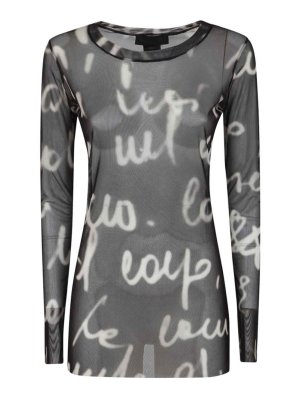 MARIA CALDERARA: クルーネック - クルーネック - 黒