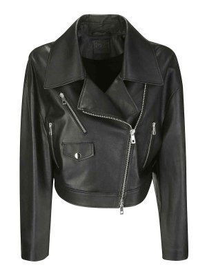 ジャケット FABIANA FILIPPI Women Outer PLD271W272F263825 Black Fabiana Filippi レザージャケット - 黒 | PLD271W272F263825