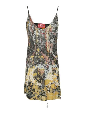 DIESEL: Robe longueur genou - Robe Au Genou - Multicolore
