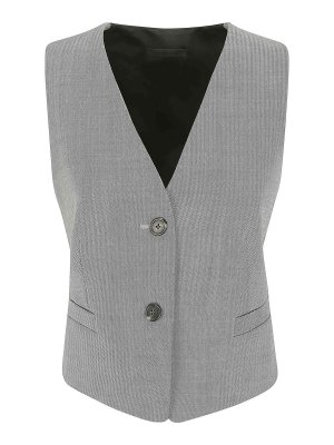 HELMUT LANG: maglieria gilet - Gilet  Grigio