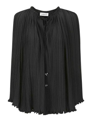 LANVIN: blouses - Pleated blouse