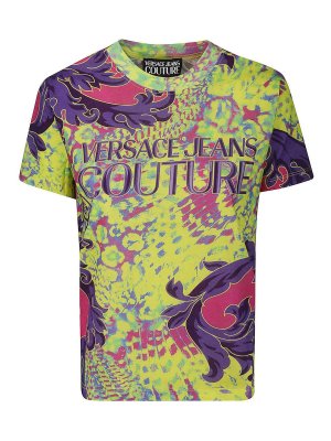 VERSACE JEANS: Tシャツ - Tシャツ - 黒