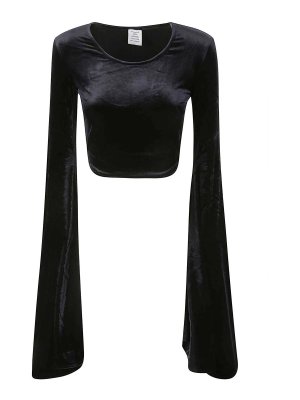 VETEMENTS: Tops und Tank Tops - Top - Schwarz
