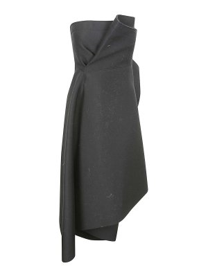 STEFANO MORTARI: knee length dresses - Midi grey dress