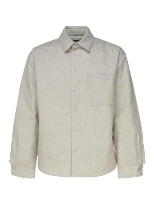 JACQUEMUS: shirts - White cotton shirt