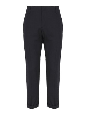 DONDUP: casual trousers - Gaubert slim flannel trousers