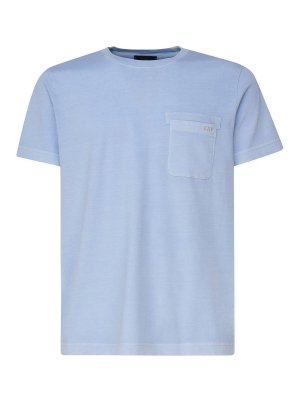 Tシャツ・カットソー ZANONE Men T-shirt Blue 815204ZG380 Z0542 Zanone T-Shirt - Blue - Men | 815194ZG380Z0542 | thebs.com