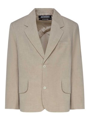 JACQUEMUS: blazers - Beige blazer