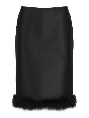 Burberry Argyle skirt in argyle wool - Blue - Women | 8076948