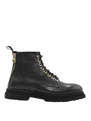 Alexander Mcqueen Tread slick leather ankle boots