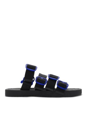 Ambush Leather Slide Sandal - Black - Men | BMIC001F22LEA0011000