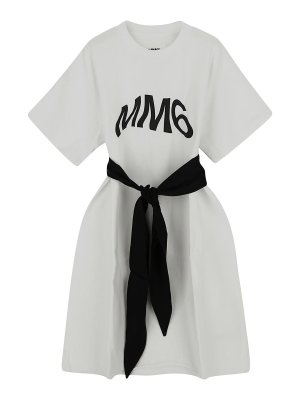 MM6 MAISON MARGIELA: short dresses - Logo T-shirt dress