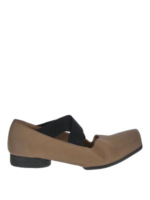 UMA WANG: classic shoes - ballet shoes in rose with squared toe