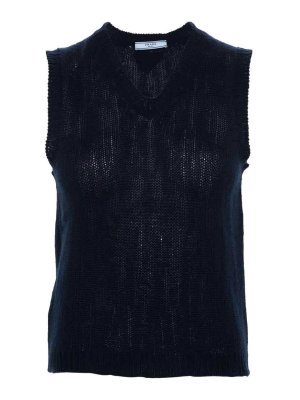 PRADA: vests - V-Neck Cashmere Vest