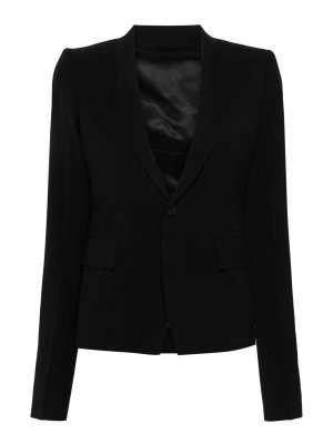 RICK OWENS: Blazer - Blazer - Negro