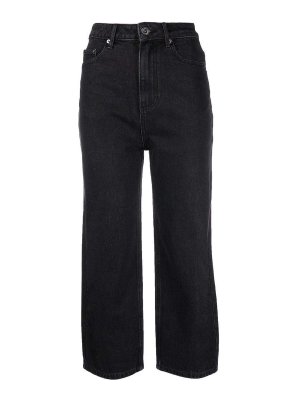 Self Portrait: Straight Leg Jeans - Straight Leg Jeans - Schwarz