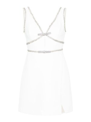 Self Portrait: knee length dresses - Crystal-Embellished Mini Dress