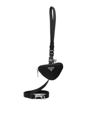 PRADA: homeware - Logo-Plaque Dog Lead