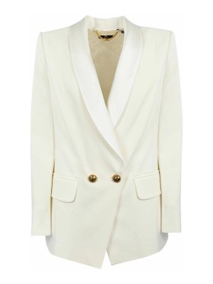 ELISABETTA FRANCHI: casual jackets - Viscose Jacket With Shawl Lapel