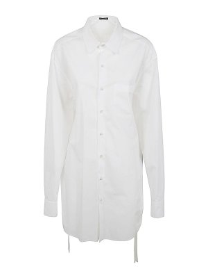ANN DEMEULEMEESTER: shirts - Dete Fluid Belting Long Shirt