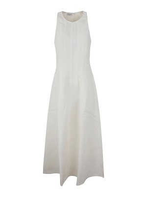 BRUNELLO CUCINELLI: Robe longueur genou - Robe Au Genou - Marron