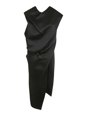 PLEATS PLEASE ISSEY MIYAKE: ニーレングスドレス - 膝丈ドレス - 黒