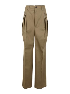 Maison Margiela: Pantalones casual - Pantalón Casual - Marrón