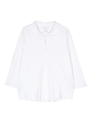 Ami Paris Mandarin Collar Shirt - White - Women