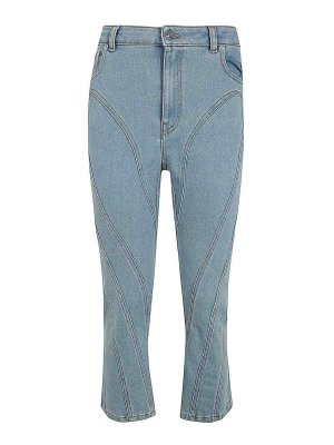 MUGLER: Straight Leg Jeans - Straight Leg Jeans - Blau