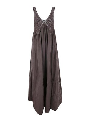 P.A.R.O.S.H.: Robe longueur genou - Robe Au Genou - Marron