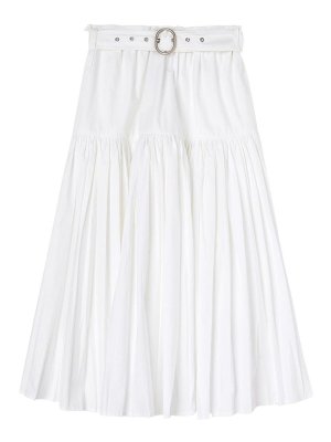 スカート JIL SANDER Embossed cotton skirt White J02MA0174J20138 Jil Sander White Cotton Blend Skirt | italist