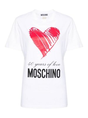 MOSCHINO: t-shirts - Logo Print T-Shirt