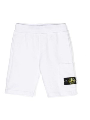 Stone Island Junior: Trousers Shorts - Shorts With Patches