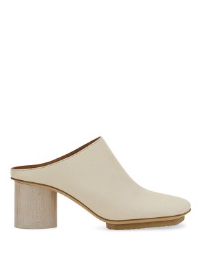 UMA WANG: mules shoes - Leather mules