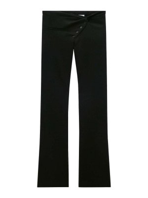 Courreges: pantaloni casual - Pantaloni in lana sartoriali twist
