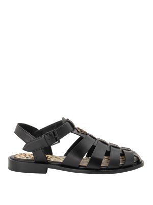 ROBERTO CAVALLI: sandals - Leather sandals