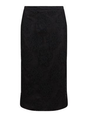 DOLCE & GABBANA: ニーレングススカート＆ミディ丈 - 膝丈/ミディスカート - 黒